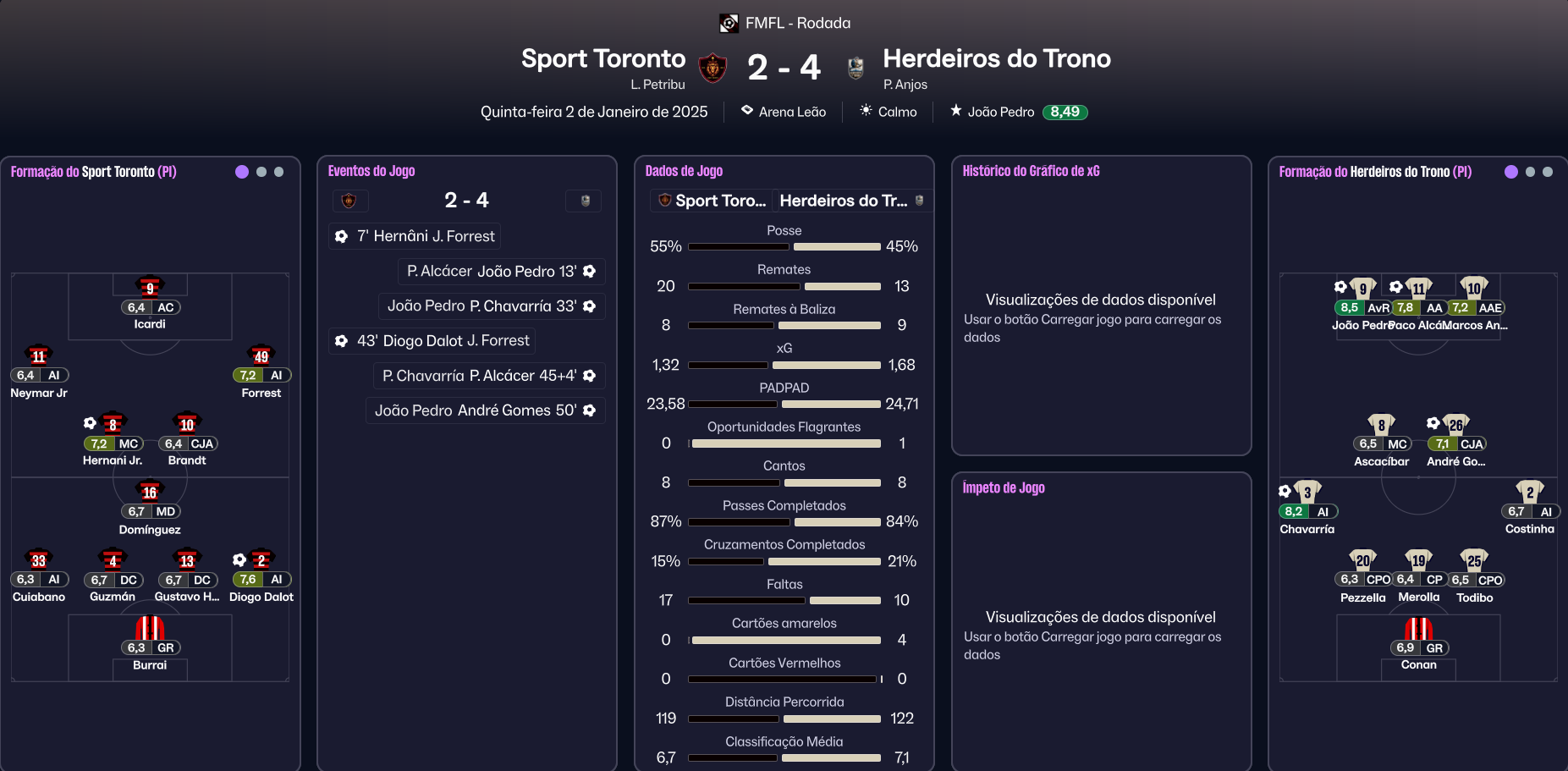 Print da Partida